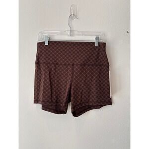 Lululemon Align HR Short 4 Jacquard Brown Geometric LW7DPDS Size 14 NWT